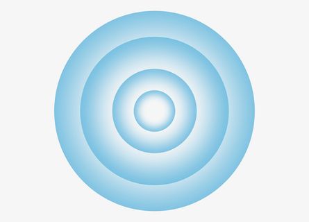 蓝色科技光圈信号波纹免抠