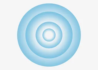 蓝色科技光圈信号波纹免抠