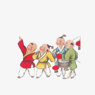 童子贺春免抠