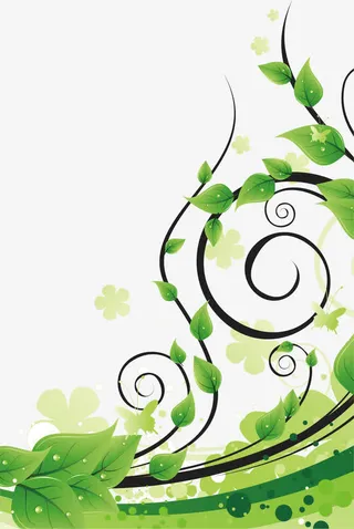 绿色底纹装饰图案，淘宝素材，适免抠