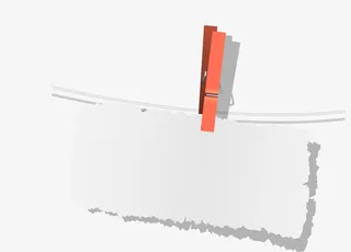 绳子上的撕纸标签背景免抠标签元素