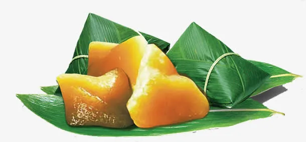 香甜糯米粽子食物绿色天然免抠