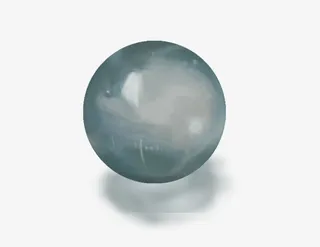 产品实物玩具一颗灰色水晶玻璃球免抠