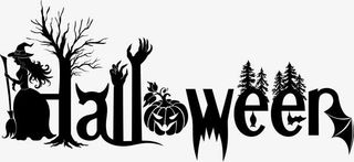 黑色诡异墓地巫婆免抠