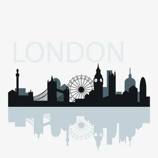 灰色儿童游乐场摩天轮矢量素材免抠