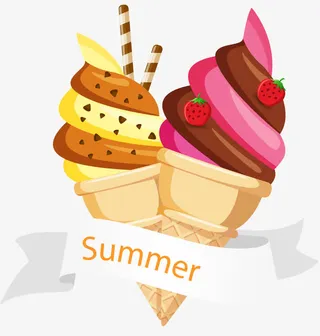 矢量冰淇淋免抠