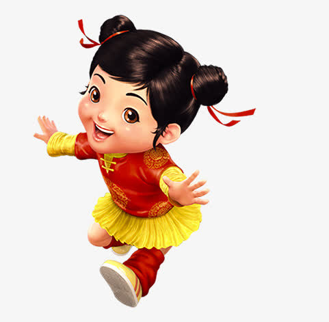 开心的福娃春节免抠