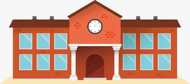学校教学楼素材免抠