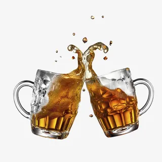 干杯啤酒免抠