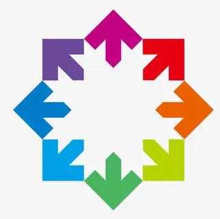 矢量彩色箭头素材免抠