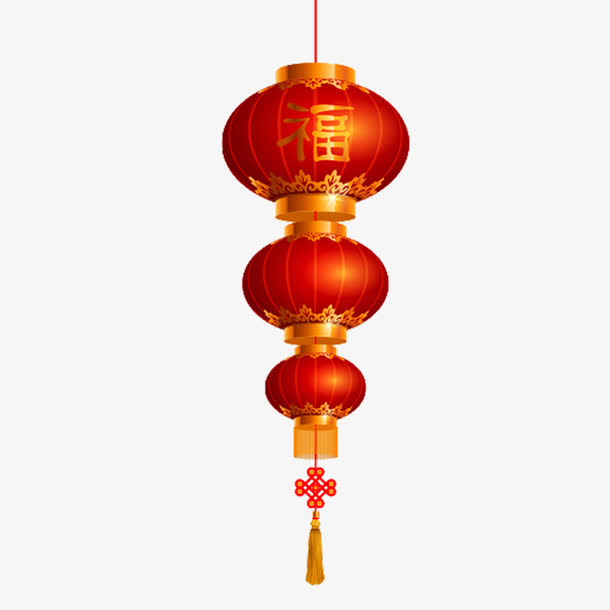 喜庆红色灯笼免抠