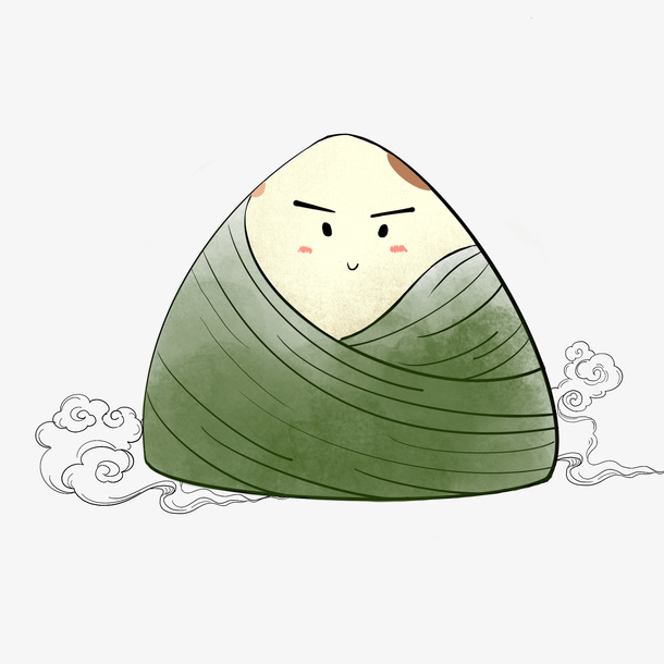 端午节粽子水彩中国风素材免抠