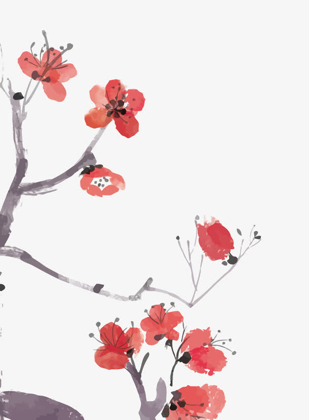 矢量梅花免抠