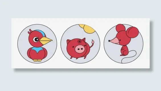 圆形的小动物图片免抠