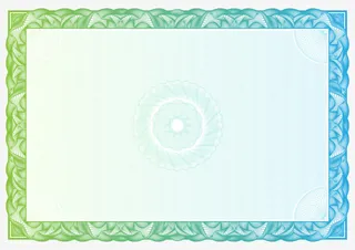 精美欧式花纹花边证书矢量素材免抠