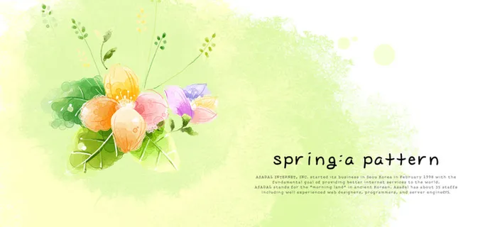 简约新清春天背景高清