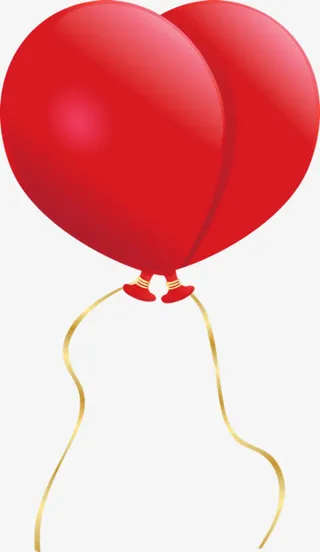 214情人节气球装饰免抠