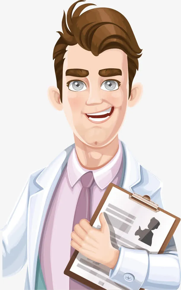 开心的医生免抠