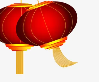 红色的大灯笼免抠