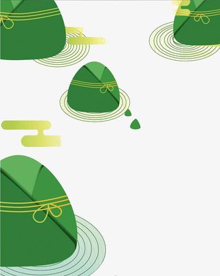 绿色的粽子免抠