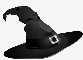 矢量手绘黑色帽子免抠