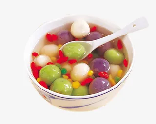 彩色小汤圆素材图片免抠