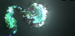 抽象颜色混合水墨背景图