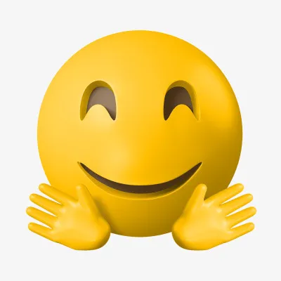 3D立体欢迎表情包免抠