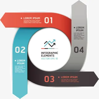 矢量几何箭头免抠