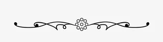 小花花纹装饰分割线免抠