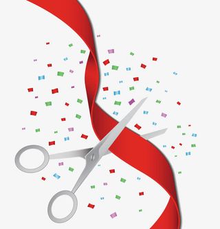 精美开业剪彩造型设计装饰元素免抠手绘/卡通卡通元素