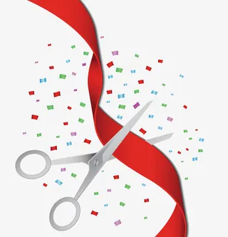 精美开业剪彩造型设计装饰元素免抠手绘/卡通卡通元素