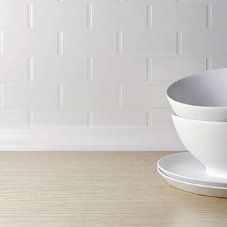 简约吧台碗碟厨房背景图高清