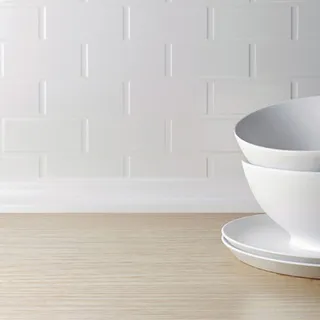 简约吧台碗碟厨房背景图高清