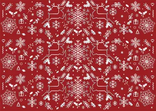 红色圣诞背景银光闪闪高清