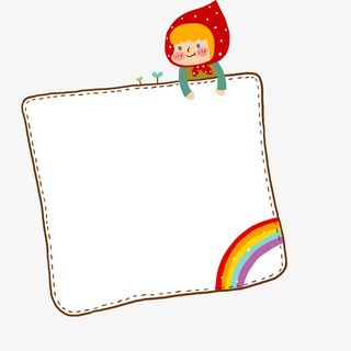 卡通人物小展板免抠