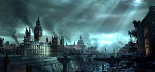 欧式建筑风光背景高清