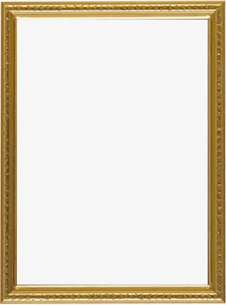 金色画框样式边框免抠