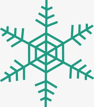 圣诞节 雪花免抠