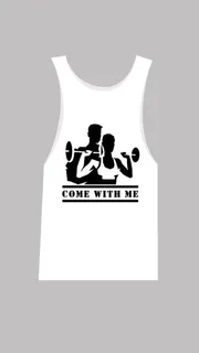 白色健身房T恤图案背景图高清