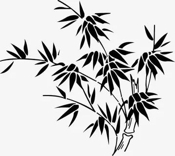 手绘竹子素材竹子图案免抠