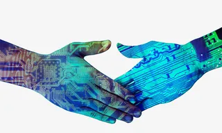 蓝色智能科技背景