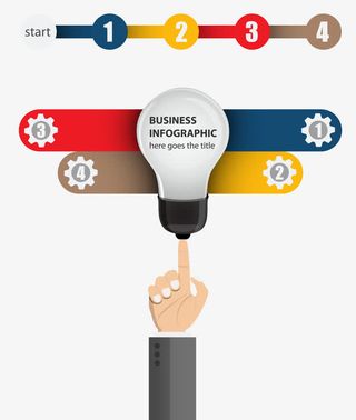 矢量商业图表PPT素材免抠