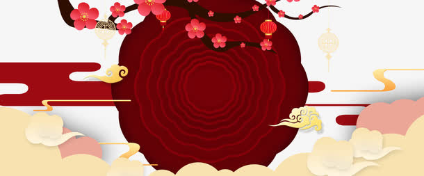 新年网页背景设计psd分层图