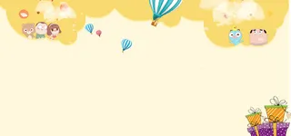 双十二卡通白云扁平海报背景高清