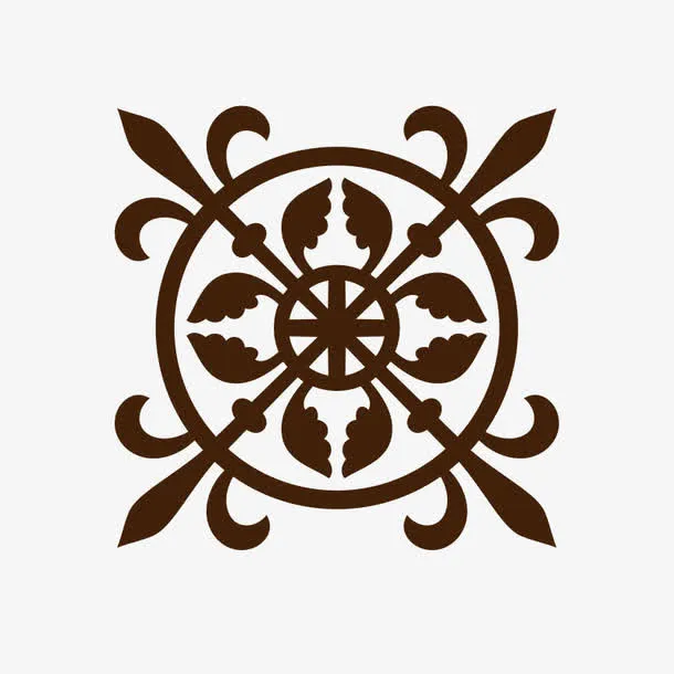 欧式底纹花纹边框免抠