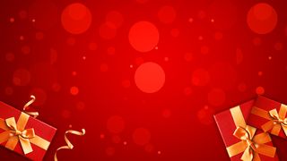 红色礼盒光效元素背景图高清