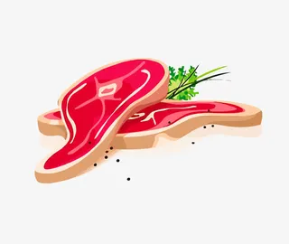 新鲜肉片素材免抠