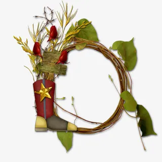 麦杆绿叶环免抠