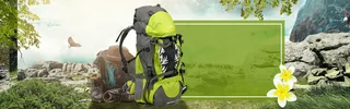 简约户外登山运动banner高清
